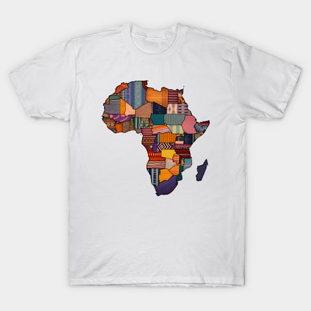 African Map Patchwork T-Shirt by merchbyjanel